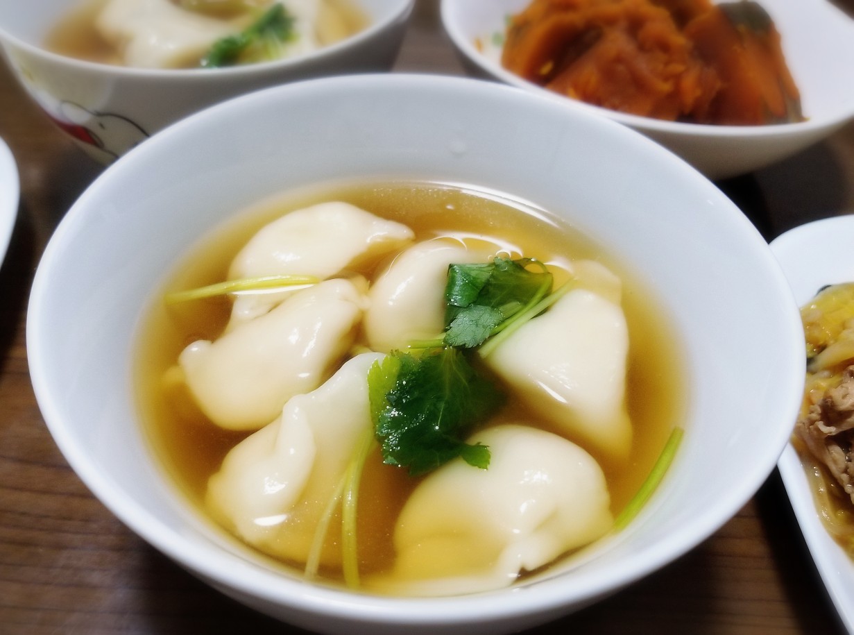 2019-11-13　水餃子ポン酢スープ