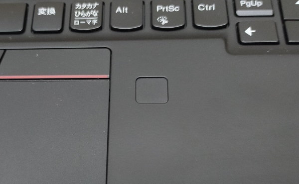 ThinkPad X1 Nano 指紋センサー