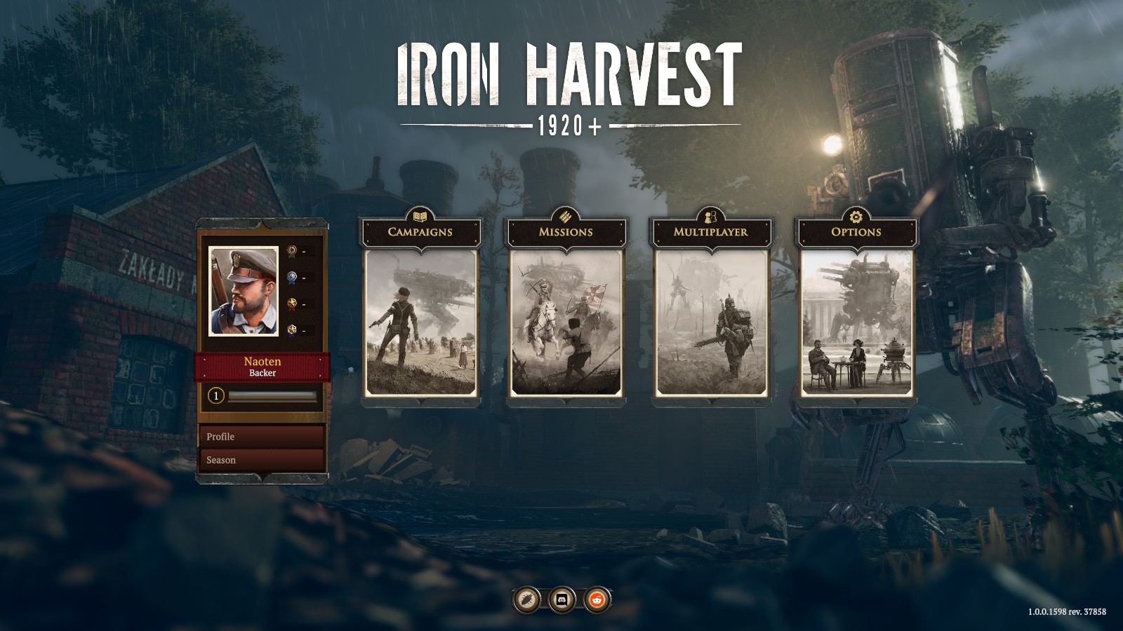 IronHarvest_メイン画面